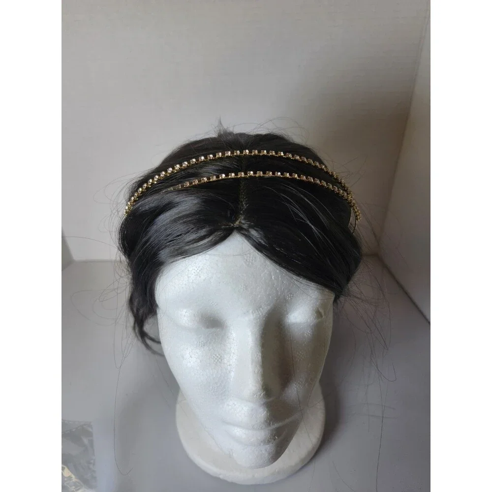Gold Tone With Rinestones Head Band